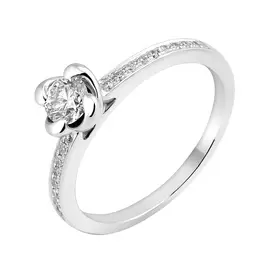 Кольцо из белого золота с бриллиантами DRG6316R01MH14W