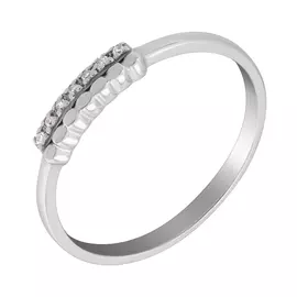 Кольцо из белого золота с бриллиантами EKO104R-12-02