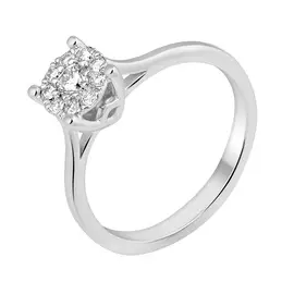 Кольцо из белого золота с бриллиантами S00149R-12-02