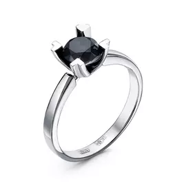 Кольцо из белого золота с бриллиантом 01-3611/7