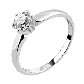 Кольцо из белого золота с бриллиантом 11134-200