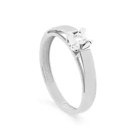 Кольцо из белого золота с бриллиантом 11-11393-1000