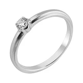 Кольцо из белого золота с бриллиантом 11-9064-12-02