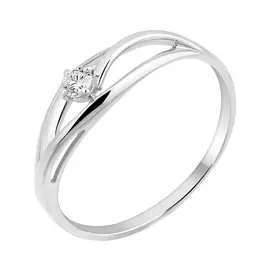 Кольцо из белого золота с бриллиантом 11-9171-12-02