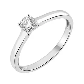 Кольцо из белого золота с бриллиантом 11-9358-12-02