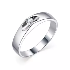 Кольцо из белого золота с бриллиантом 13017-200