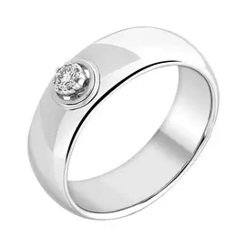 Кольцо из белого золота с бриллиантом 960094к