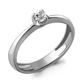 Кольцо из белого золота с бриллиантом 961283