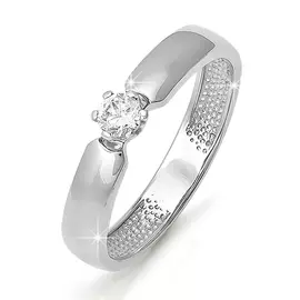 Кольцо из белого золота с бриллиантом БР110140