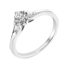 Кольцо из белого золота с бриллиантом DRG6889R01H14W