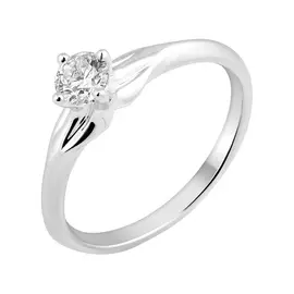 Кольцо из белого золота с бриллиантом DRH5260R02H14W