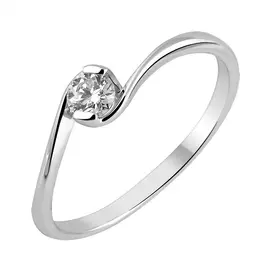 Кольцо из белого золота с бриллиантом с родированием ERG21D01000013