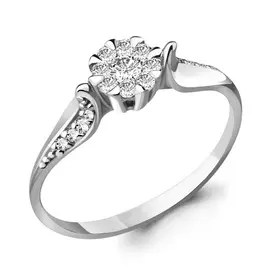 Кольцо из белого золота с брилллиантами 961665