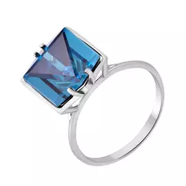 Кольцо из белого золота с наноситаллом «Топаз Лондон" 11-0903-12-63