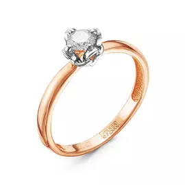 Кольцо из красного и белого золота 1-959