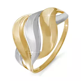 Кольцо из красного и белого золота 210620