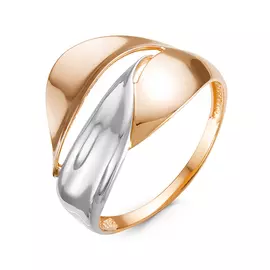 Кольцо из красного и белого золота 211168