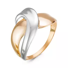 Кольцо из красного и белого золота 211182