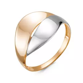 Кольцо из красного и белого золота 211188