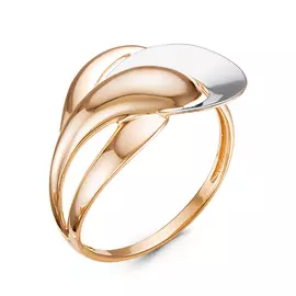 Кольцо из красного и белого золота 211193