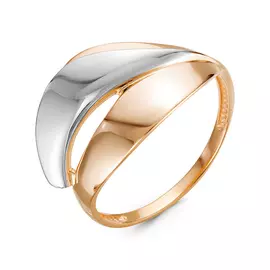 Кольцо из красного и белого золота 211195