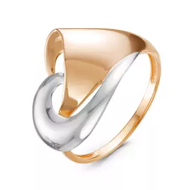 Кольцо из красного и белого золота 211196