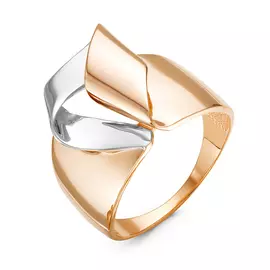 Кольцо из красного и белого золота 211204