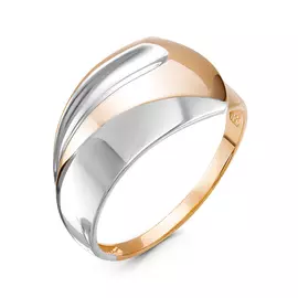 Кольцо из красного и белого золота 211208