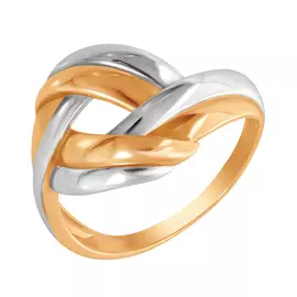 Кольцо из красного и белого золота 52813