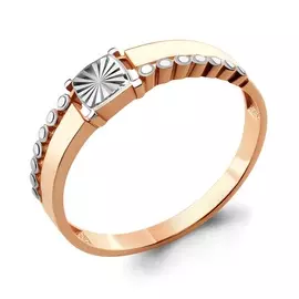 Кольцо из красного и белого золота 54613