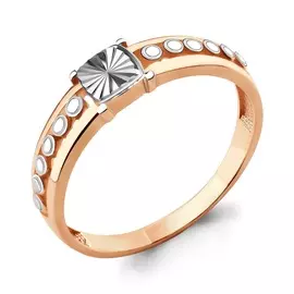 Кольцо из красного и белого золота 54615