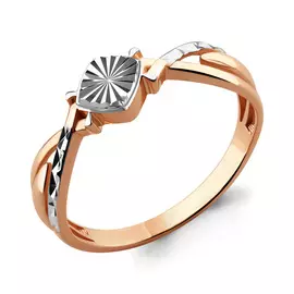 Кольцо из красного и белого золота 54620