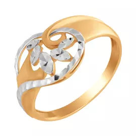 Кольцо из красного и белого золота 54761