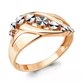 Кольцо из красного и белого золота 54762