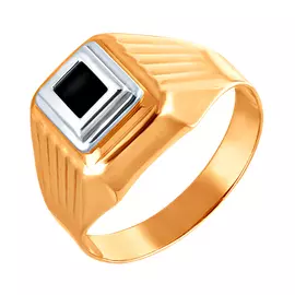 Кольцо из красного и белого золота 62118