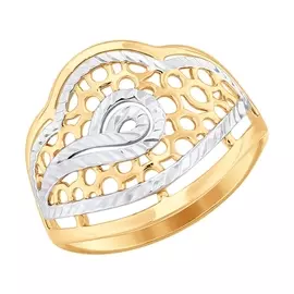 Кольцо из красного золота 017660