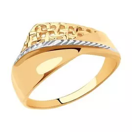 Кольцо из красного золота 018702