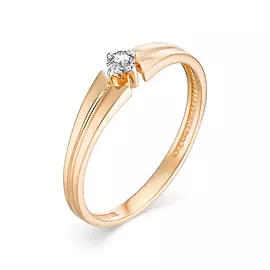 Кольцо из красного золота 13001-100