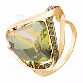 Кольцо из красного золота кл2155-26