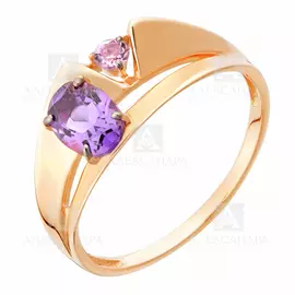 Кольцо из красного золота кл2661-4