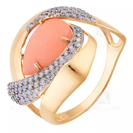 Кольцо из красного золота кл3074-14