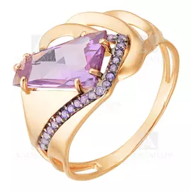 Кольцо из красного золота кл3083-3