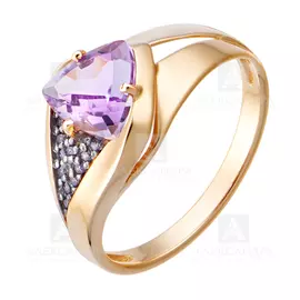 Кольцо из красного золота кл3674-3