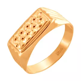 Кольцо из красного золота с алмазной огранкой 1100330а