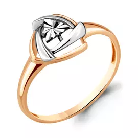 Кольцо из красного золота с алмазной огранкой 54675.1