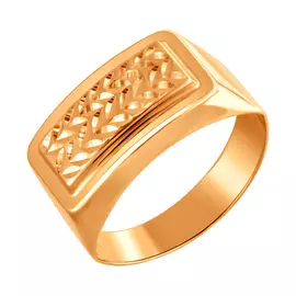 Кольцо из красного золота с алмазной огранкой ТКМ-4-22