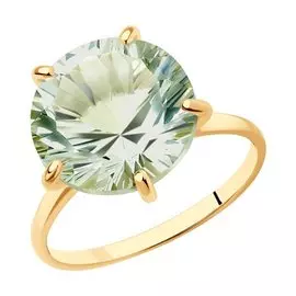 Кольцо из красного золота с аметистом 716514