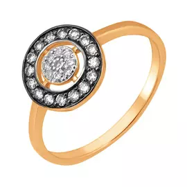 Кольцо из красного золота с бриллиантами 11-9123-11-61