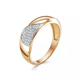 Кольцо из красного золота с бриллиантом 11017-151-01-00