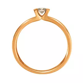 Кольцо из красного золота с бриллиантом 3169-110
